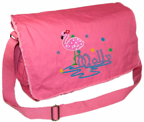 Personalized Flamingo Diaper Bag