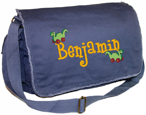 Personalized Toy Dinosaurs Diaper Bag
Font shown on diaper bag is BOYZ
