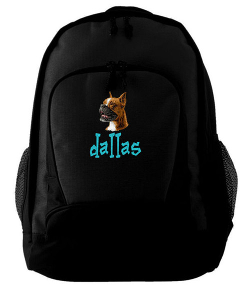 Boxer Backpack
Font shown on bag is BEDROCK