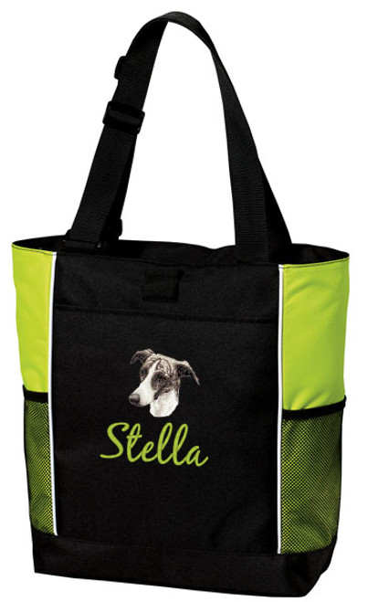 Greyhound Tote
Font shown on bag is TWENTY ONE