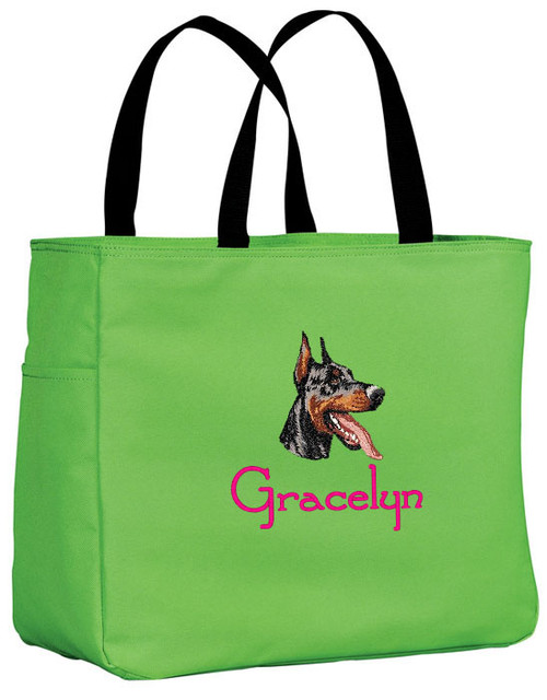 Doberman Tote
Font shown on bag is JINGLE