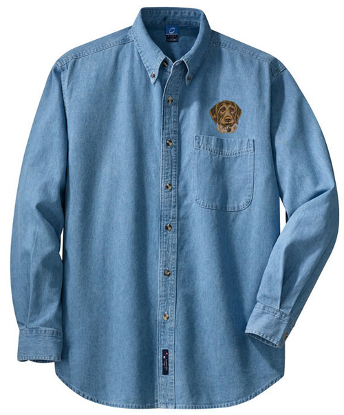 German Wirehair Denim Shirt