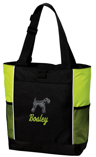 Kerry Blue Terrier Tote
Font shown on tote is Jet Script