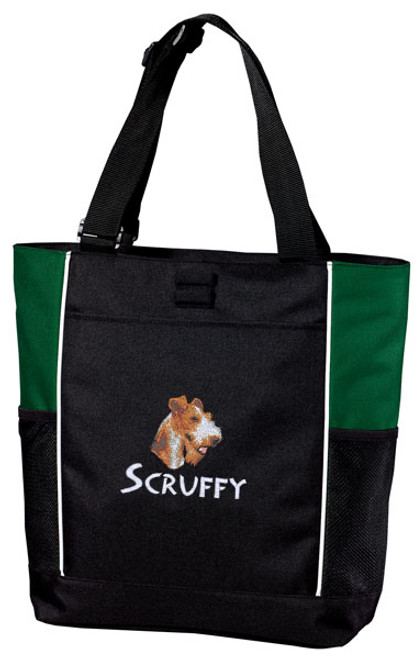 Fox Terrier Panel Tote
Font shown on bag is BEARTRAP