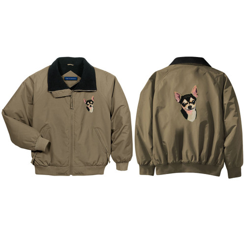 chihuahua jacket front and back
