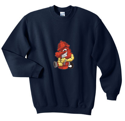Firefighter Crewneck Sweatshirt - First In Last Out, Unisex Sweatshirt, Firefighter Gift, Casual Warmth, Everyday Apparel