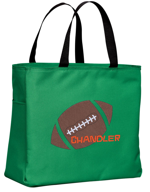 Personalized Kids Football Tote Bag