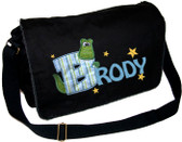 Personalized Applique Gator Letter Diaper Bag
Font used for name shown on diaper bag is HOBO
Font choice does not affect gator letter