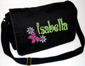 Personalized BUTTERFLY & DAISIES Diaper Bag
Font shown on diaper bag is BOING