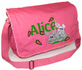 Personalized BABY BUNNIES Diaper Bag
Font shown on diaper bag is BEECH