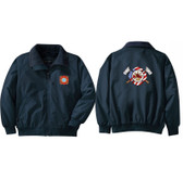 Firefighter Embroidered Jacket Front & Back