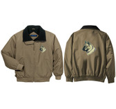 Norwegian Elkhound Jacket Front & Back