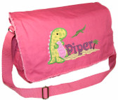 Personalized Walking Dinosaur Applique Diaper Bag