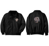 Weimaraner Jacket Back and Front Left Chest