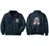 Bichon Frise Jacket front & back