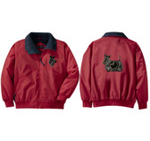 Scottish Terrier Jacket Back and Front Left Chest