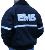 embroidered EMT jacket back