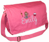 Personalized Girl Fishing Diaper Bag
Font shown on diaper bag is REBECCA