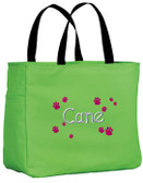 Paw Prints Tote Bag