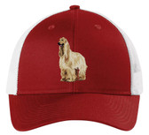 embroidered afghan hound cap