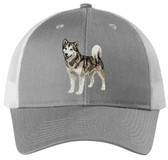 embroidered alaskan malamute cap