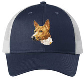 embroidered basenji cap