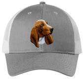 embroidered basset hound cap