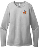 Embroidered Dressage Personalized Women's Perfect Blend Long Sleeve T-shirt