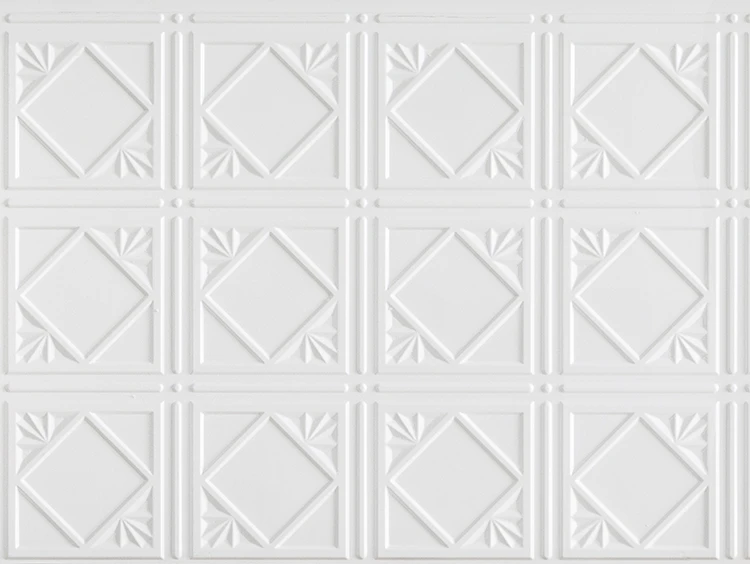 Pvc Ledge 3D PVC Interlocking Panels Ledge Stone - White - The Plastic People
