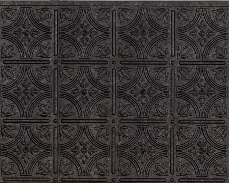 3D PVC Splashback Panels Empire - Smoked Pewter - The Plastic People