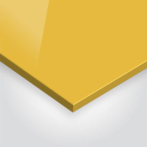 Coloured Perspex Sheets - Yellow 260 - 2030mm x 1520mm