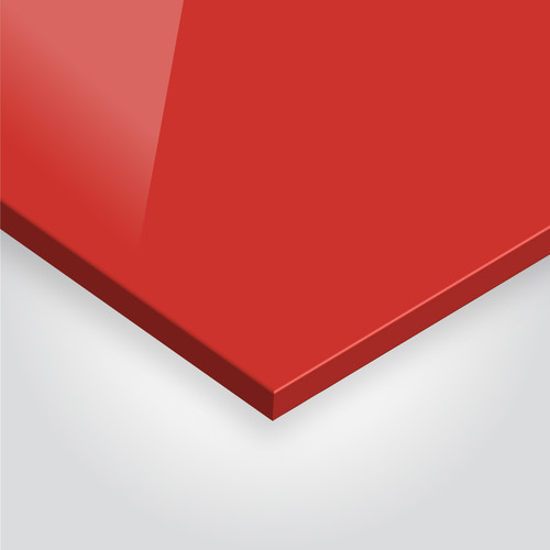 Coloured Perspex® Splashbacks - Tomato Red 440 - Cut to Size