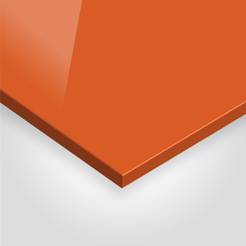 Solid Orange Acrylic Perspex® Furniture Protectors - 363 - Cut to Size