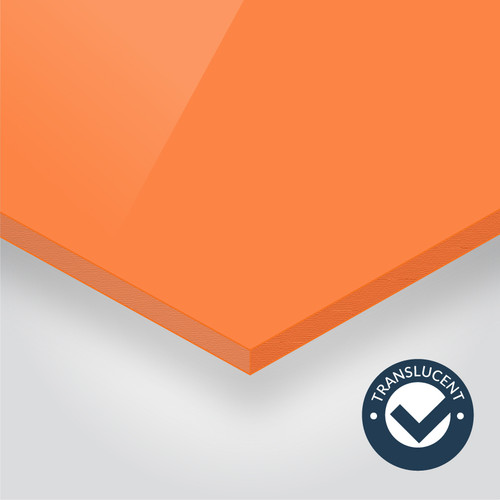 Coloured Perspex® Furniture Protectors - Translucent Amber 300 - Cut to Size