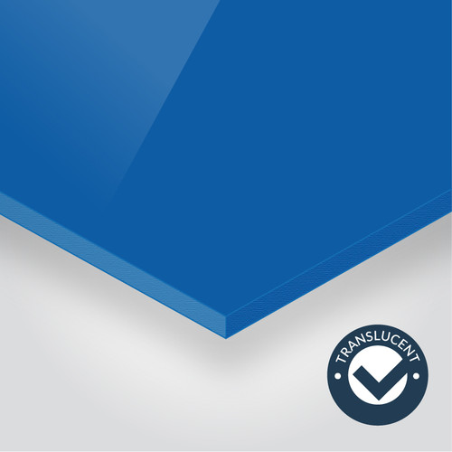 Coloured Perspex® Furniture Protectors - Translucent Blue 7703 - Cut to Size