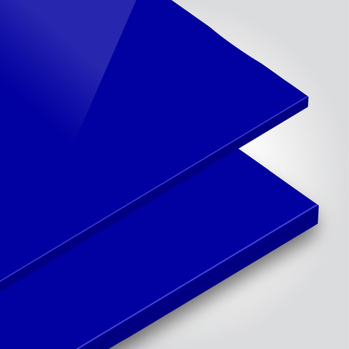 Coloured PVC Foamboard - Blue - Cut to Size