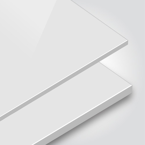 Coloured PVC Foamboard - White - Cut to Size
