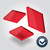 Red Translucent Acrylic Perspex® Splashbacks - 4401 - Cut to Size