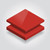 Tomato Red Acrylic Perspex® Furniture Protectors - 440 - Cut to Size