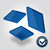 Blue Translucent Acrylic Perspex® Furniture Protectors - 7703 - Cut to Size