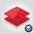 Red Translucent Acrylic Perspex® Furniture Protectors - 4401 - Cut to Size
