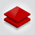 Coloured PVC Foamboard - Red - 2440mm x 1220mm