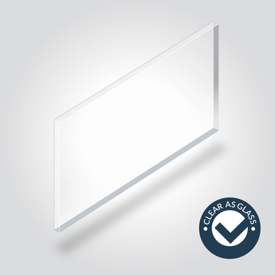 Translucent Perspex Cladding Clear As Glass Acrylic (Perspex) - Cut To Size - The Plastic People