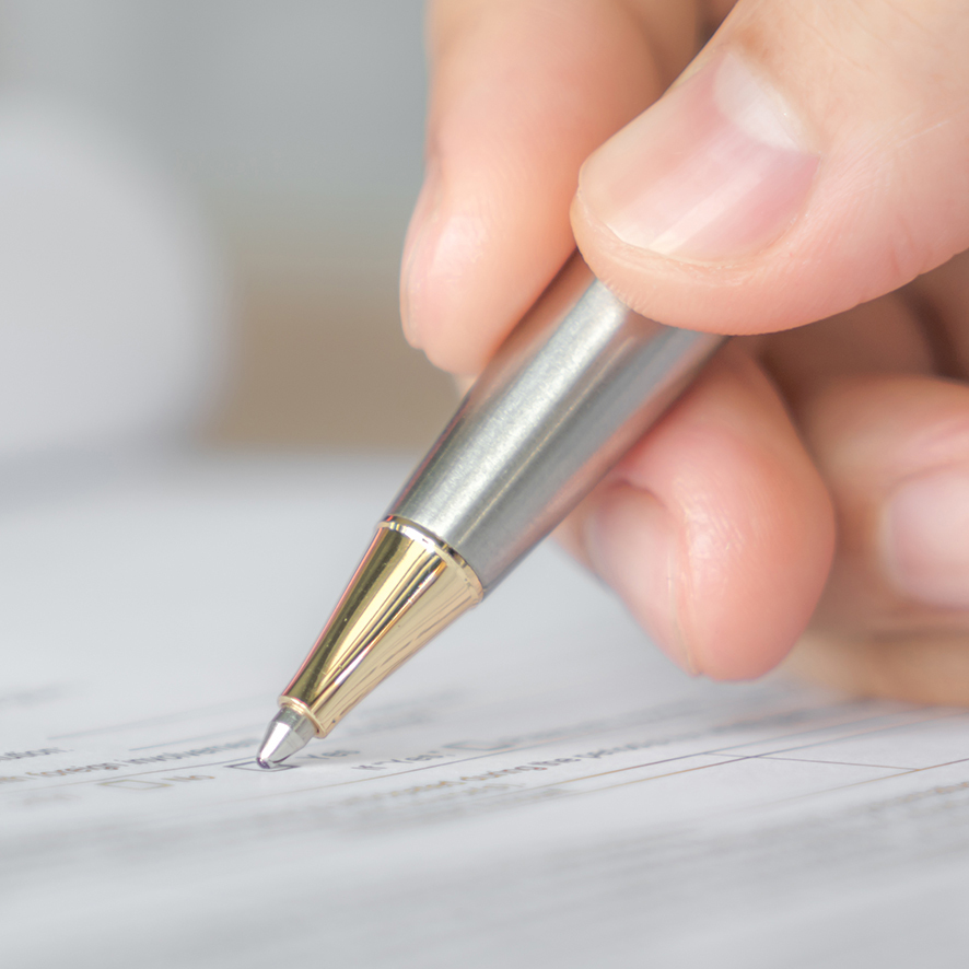 Signing a document