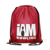 Solid Red Drawstring Backpack
