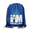 Solid Blue Drawstring Backpack
