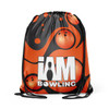 Orange Retro Bowling Balls Drawstring Backpack
