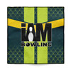 Green Striped Hex Microfiber Towel
