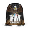 Patriotic Bowling Eagle Drawstring Backpack
