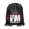 Red Las Vegas Skyline Drawstring Backpack
